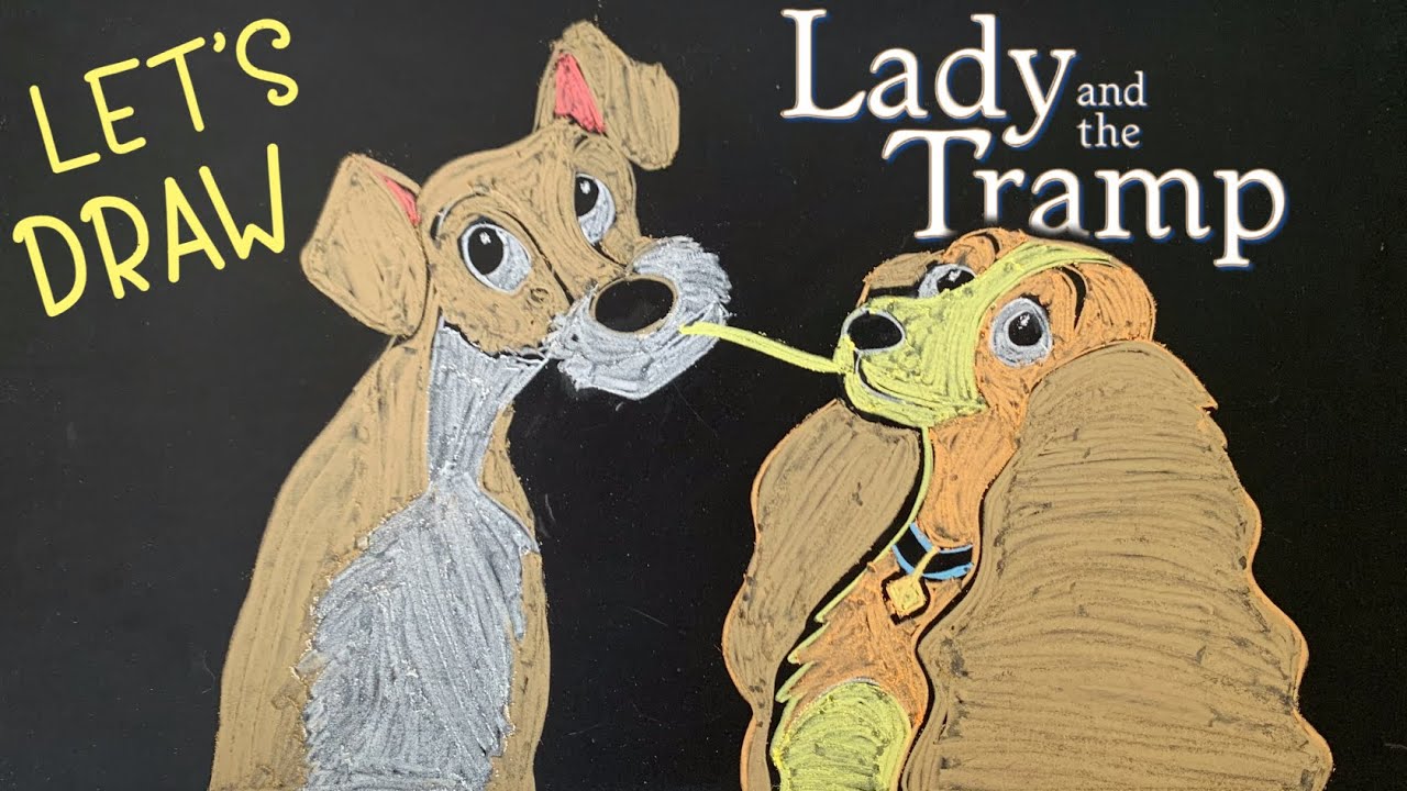 Let's Draw Lady and the Tramp! ♫ 8 HOURS of Chalk Art + Lullabies