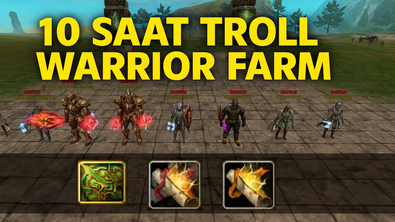 8 PC ZERO FARM SERİSİ 10.BÖLÜM / 10 SAAT TROLL WARRIOR.