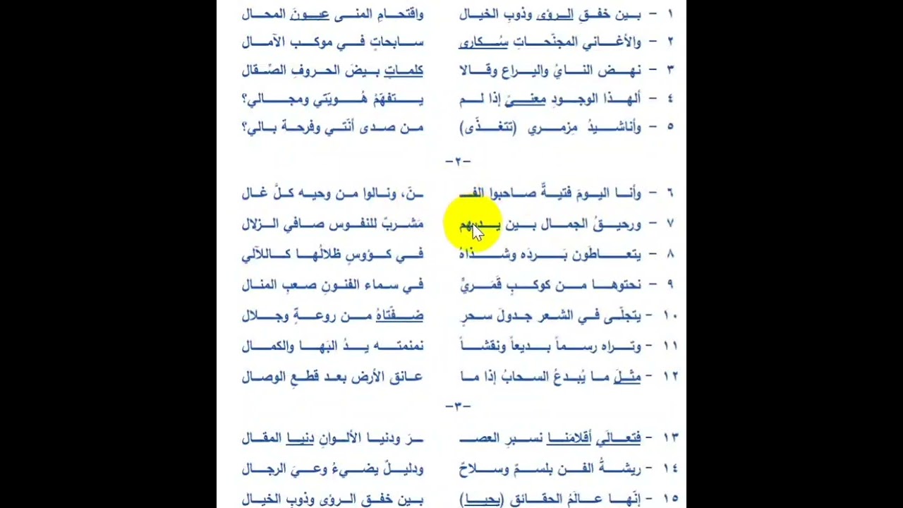 قصيدة ريشة الفنان .. فادي قطاع .. ممهدات النص.. شرح الأبيات .. الإجابة عن تطبيقات الكتاب..