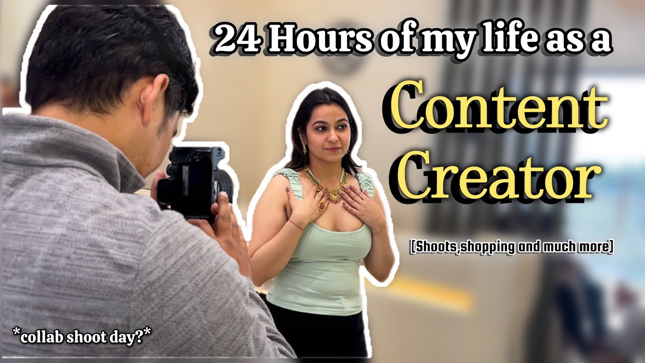 Day in my life as a content creator | productive day in my life #dailyvlog #productiveday #shootday 