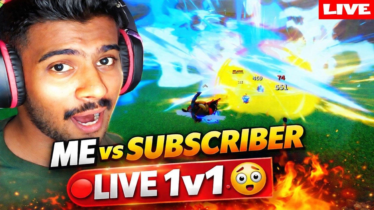 Blox Fruits 🔴 ME vs SUBSCRIBER LIVE PVP + GIVEAWAY 🎁 #roblox #roblox #gamershivax