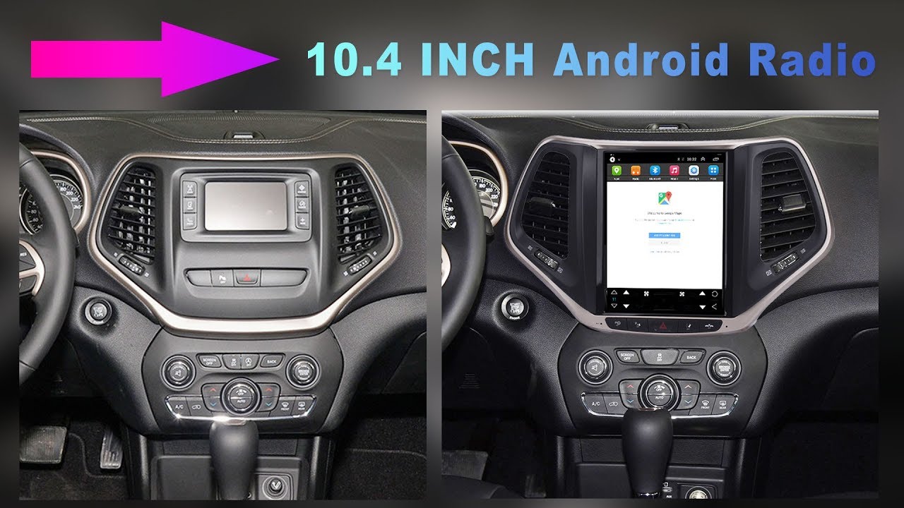 Jeep Cherokee Tesla Style Android Radio - with 4G network -autochose