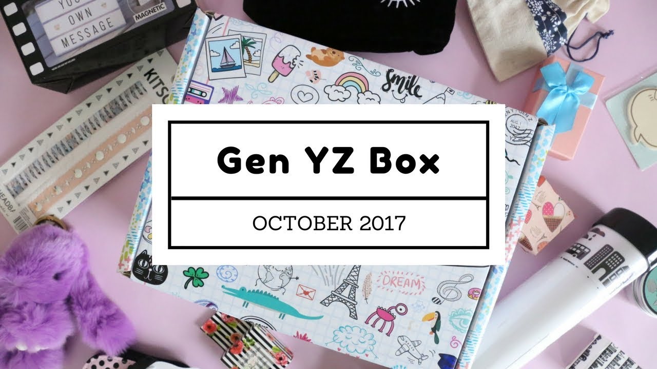 Gen YZ Box (Z Box) Subscription Box Unboxing October 2017
