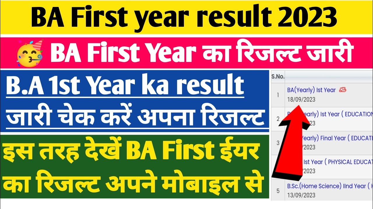 BA First year result kaise dekhe 2023 | B.A ka result kaise dekhe 2023|Mjpru BA 1st year result 2023