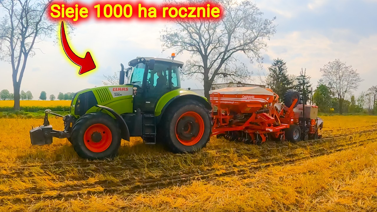 1000 hektarów 👉Siew pasowy siewnikiem punktowym Sola [Korbanek]