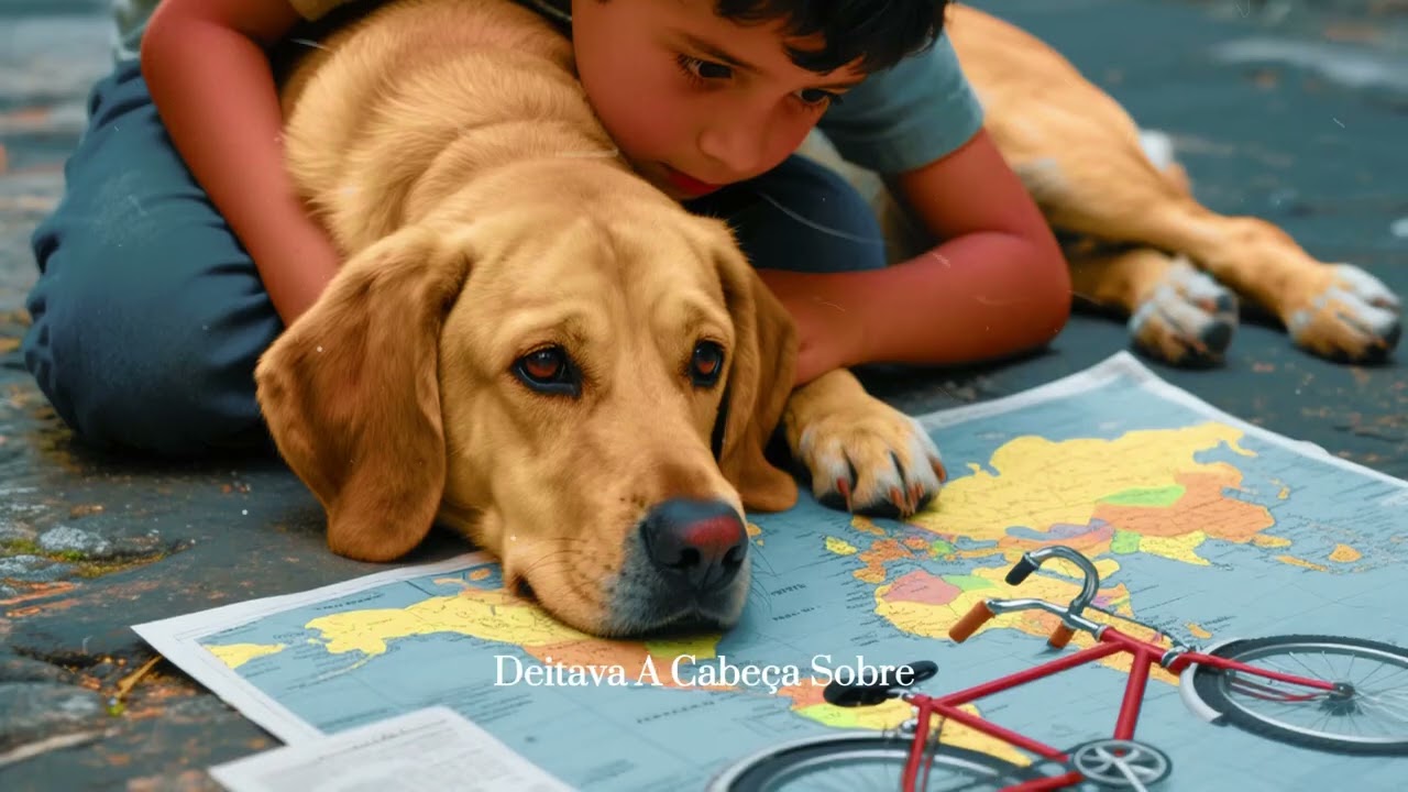 Miguel e o sonho de rodar o mundo de bicicleta com seu cachorro Caramelo pelo planeta