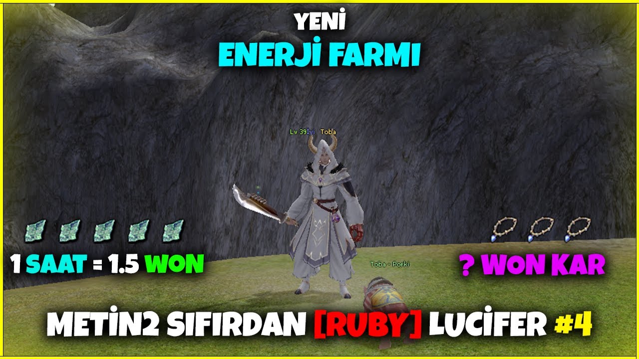 Enerji Parçası Farmıyla Günde +20 Won Kasmak! I Metin2 TR Sıfırdan Epsiz Yardımsız [Ruby] Lucifer#4
