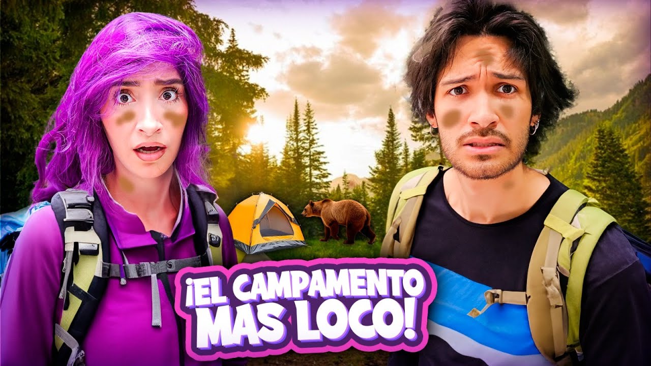 24 HORAS en un CAMPAMENTO *nivel EXTREMO*🏕😱