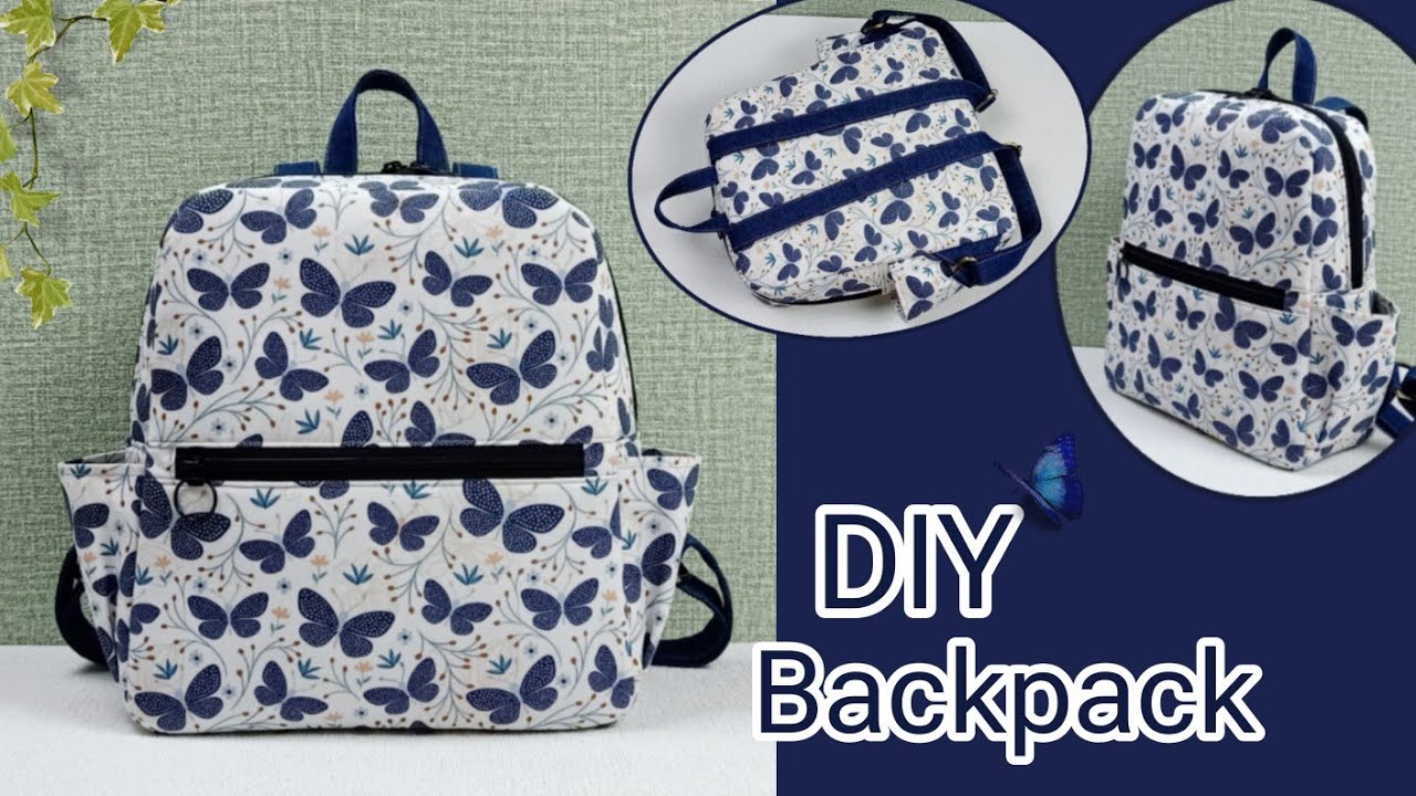 DIY Cara Membuat Tas/Backpack Tutorial & Pattern