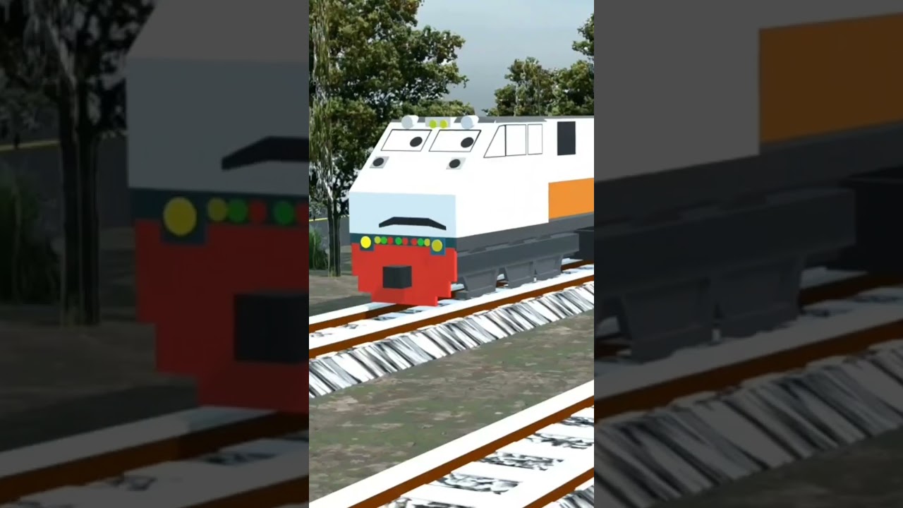 kereta gagal langsir #keretaapi #busmania #keretaapiindonesi #train #bus #automobile #cc201 #cc203