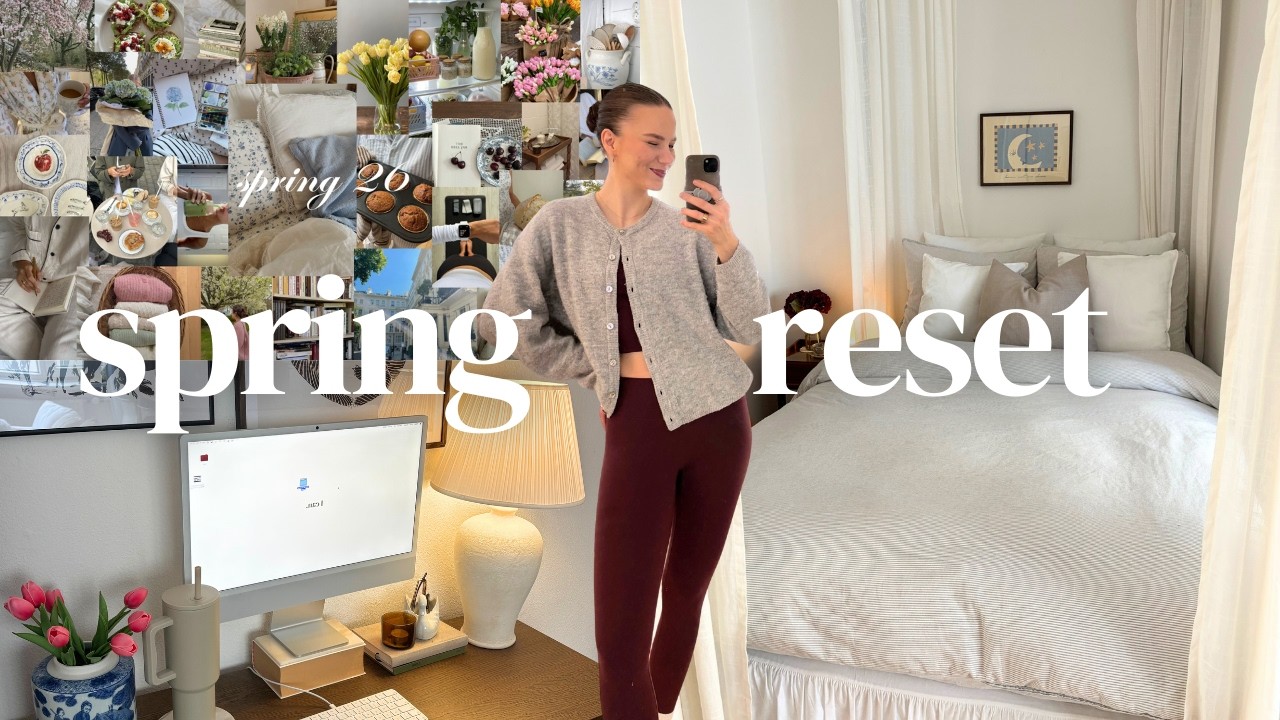 resetting for spring 🌸 | apartment refresh, meal prep, bucket list & vision board