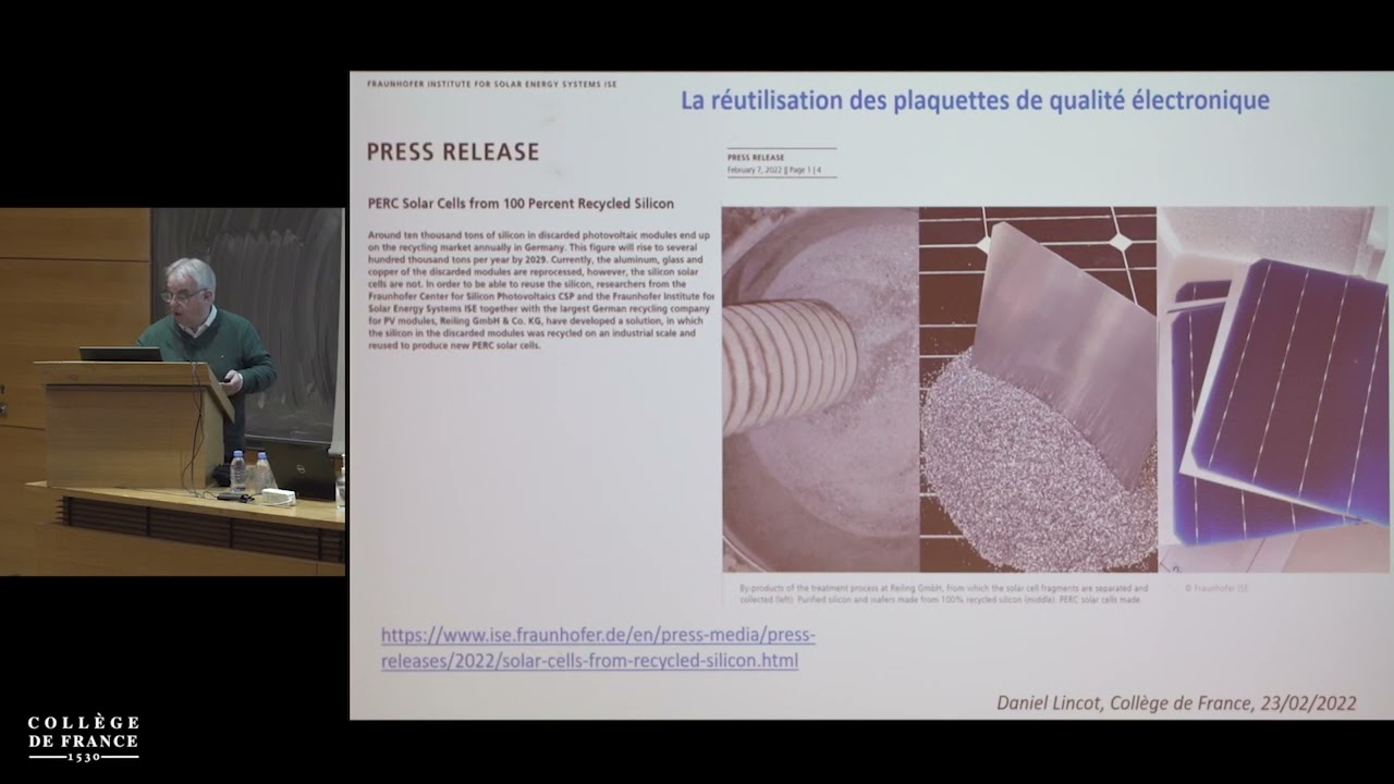 Les technologies couches minces (aSi, CdTe, CIGS, GaAs) par Daniel Lincot