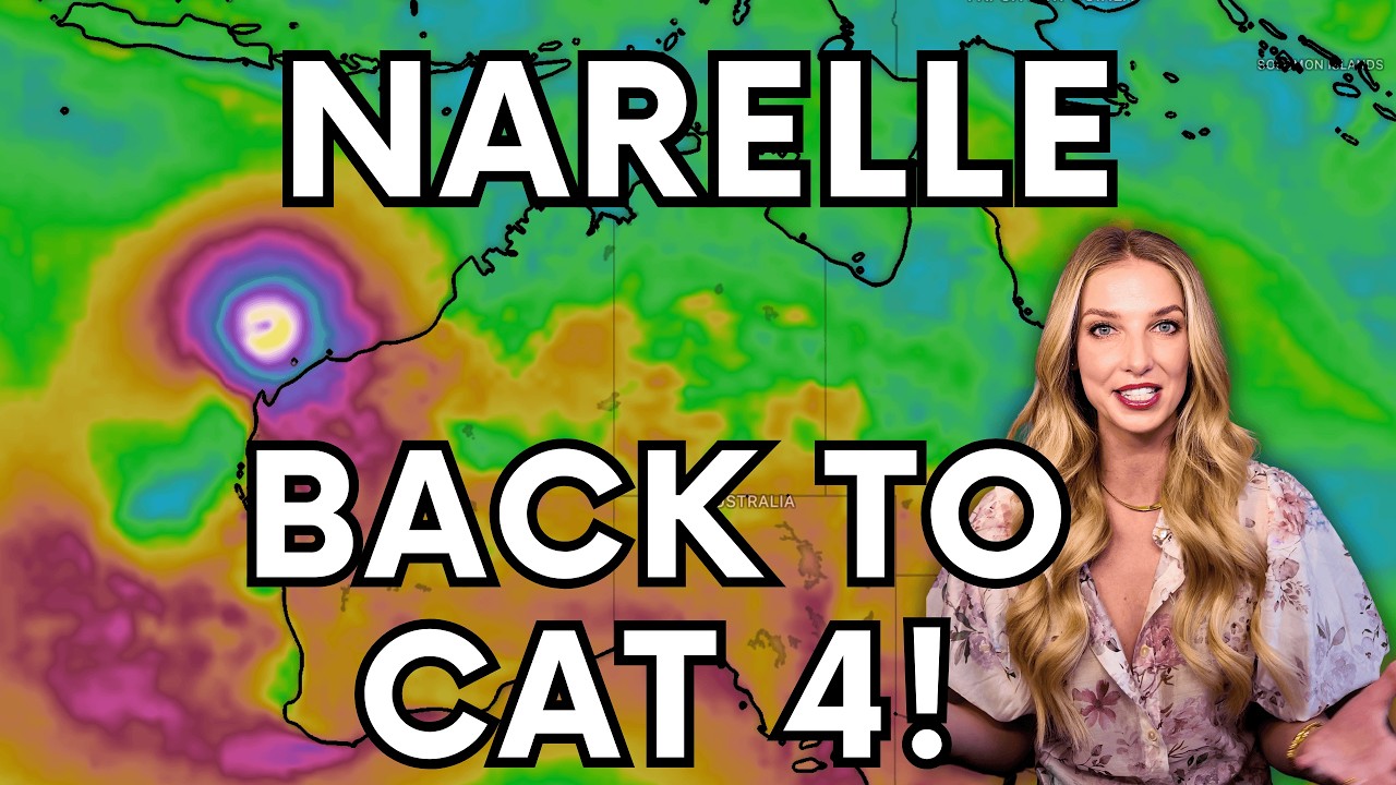 Cyclone Narelle re intensifies to category 4 | Western Australia on alert