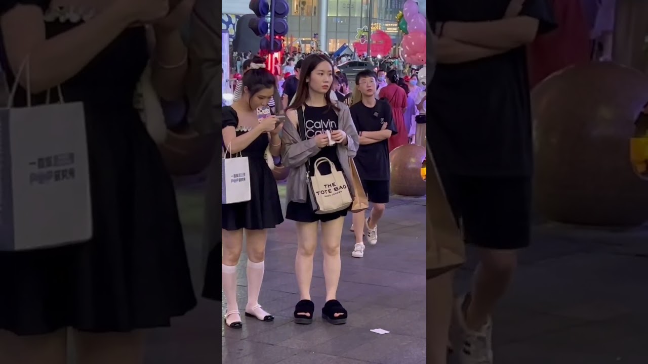 長沙街拍美女Bar street, Nightlife,China girl, 4k China walk,Changsha city  chongqing  guangzhou  shenzheng