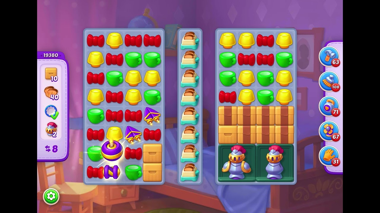 HomeScapes Level 19380 no boosters 