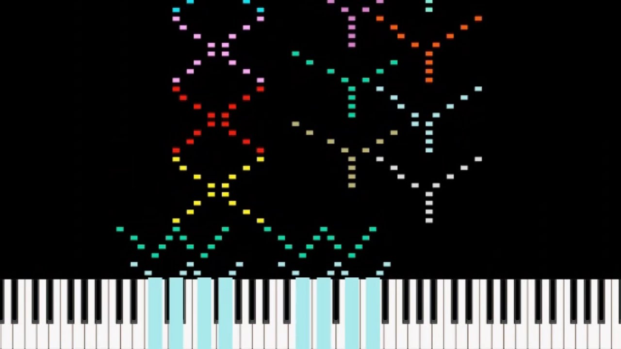 Play the Alphabet on Piano (midi art music)