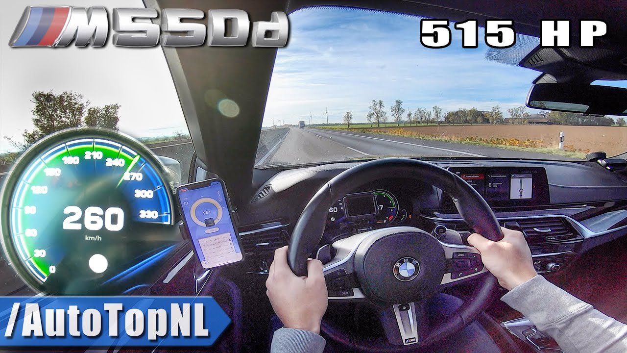515HP BMW M550d QUAD TURBO on AUTOBAHN (NO SPEED LIMIT) by AutoTopNL