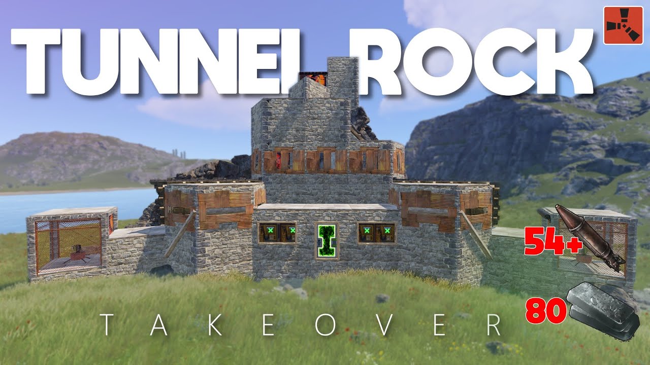 RUST - Tunnel Rock Full Base - Rock Base Design
