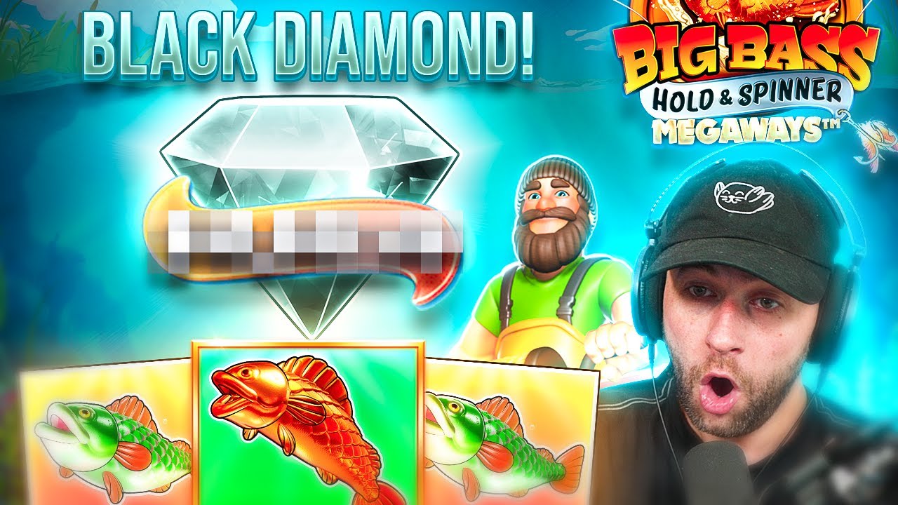I SPIN IN a BLACK DIAMOND on BIG BASS HOLD & SPINNER!! (Bonus Buys)