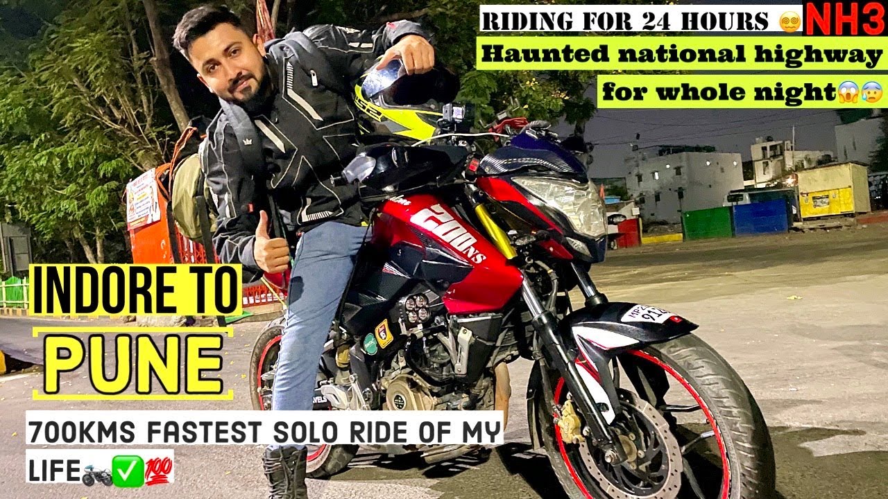 INDORE TO PUNE 700KMS IN 24 HOURS🏍 | RIDING ON AGRA BOMBAY NH3 NATIONAL HIGHWAY FULL NIGHT SOLO RIDE