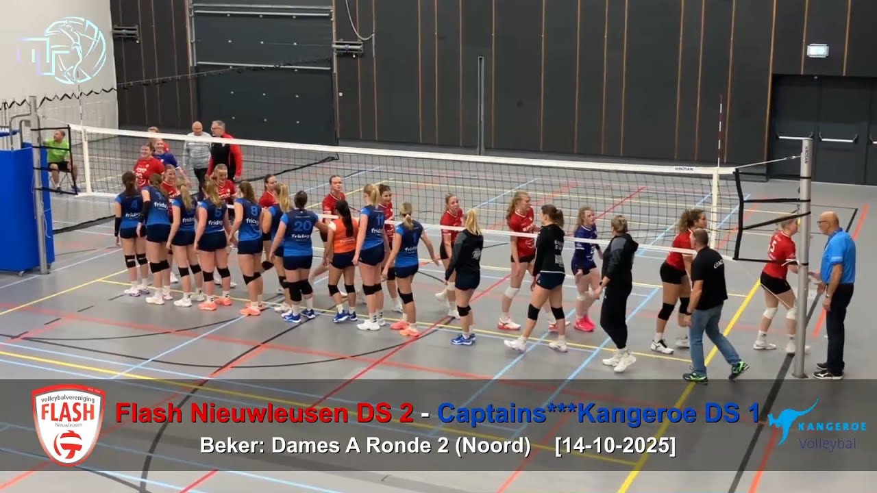 Volleybal Beker Dames A Ronde 2: Flash Nieuwleusen D2 - Captains***Kangeroe D1 [14-10-2025]