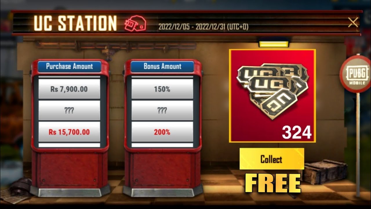 Free UC For Everyone | New UC Station event Is Here | Get Free UC In This Event | PUBGM
