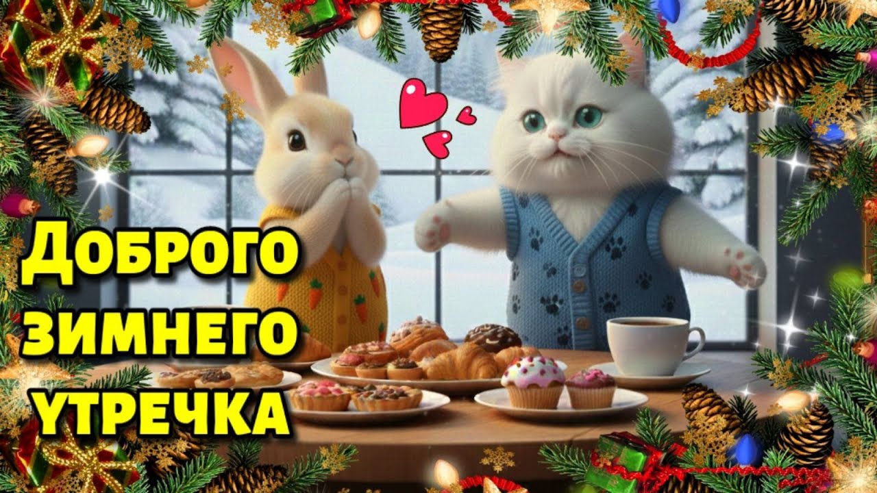 💗ДОБРОГО УТРА! ХОРОШЕГО ДНЯ! Красивая музыкальная открытка с пожеланиями