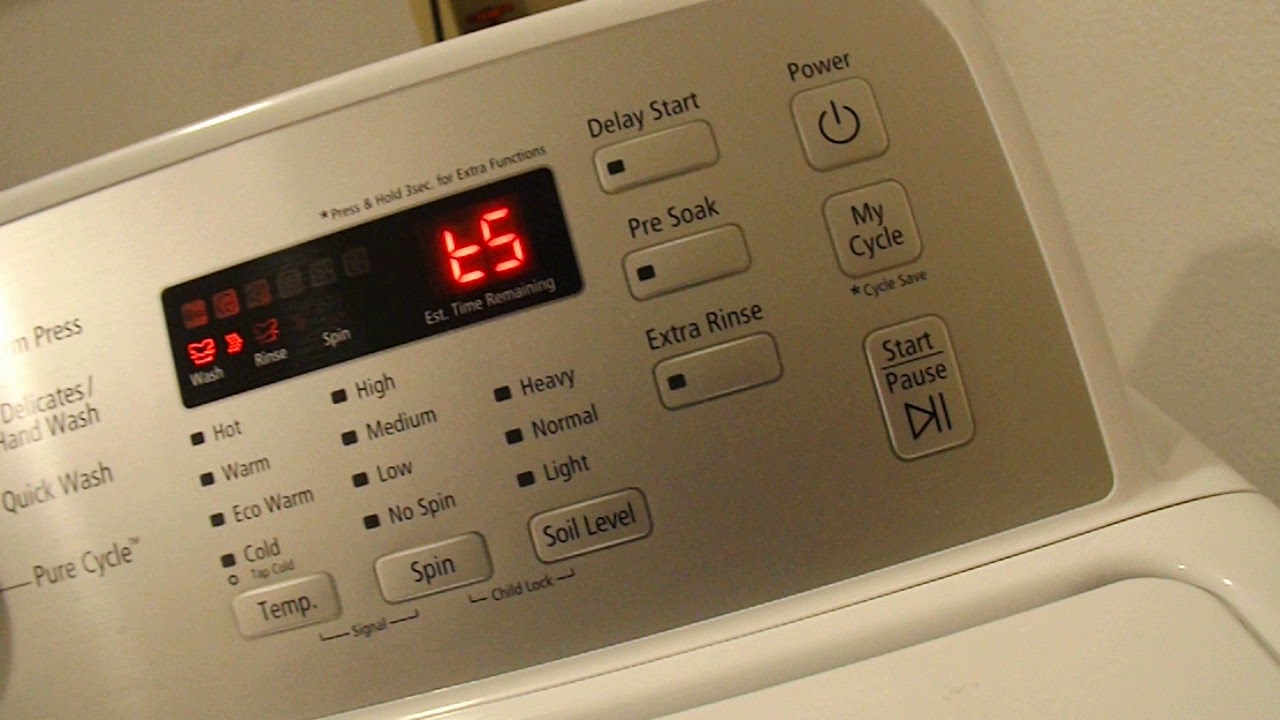 Samsung  Top Load Washer ,  How to initiate Diagnostic.