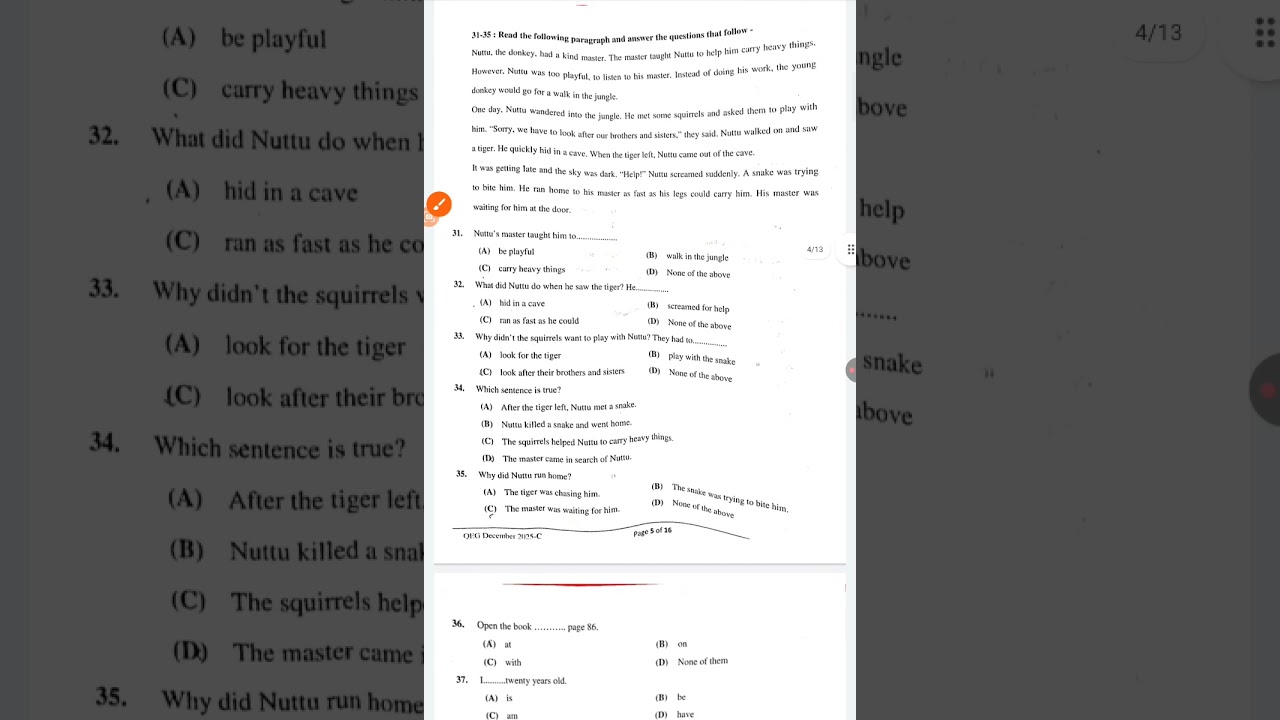@vmou QEG paper answer key