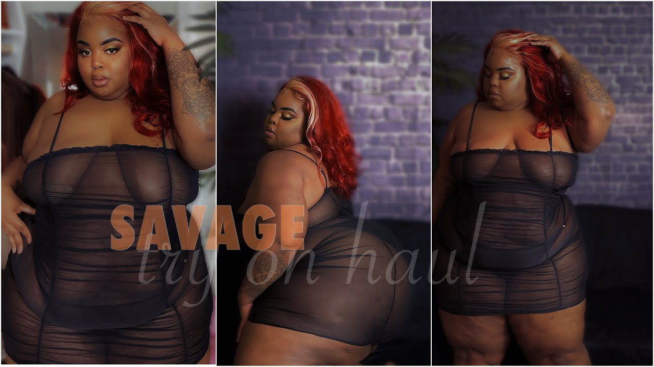 Savage X Fenty | Plus Size (3X) Try-On Haul | 46D | Lingerie + Loungewear