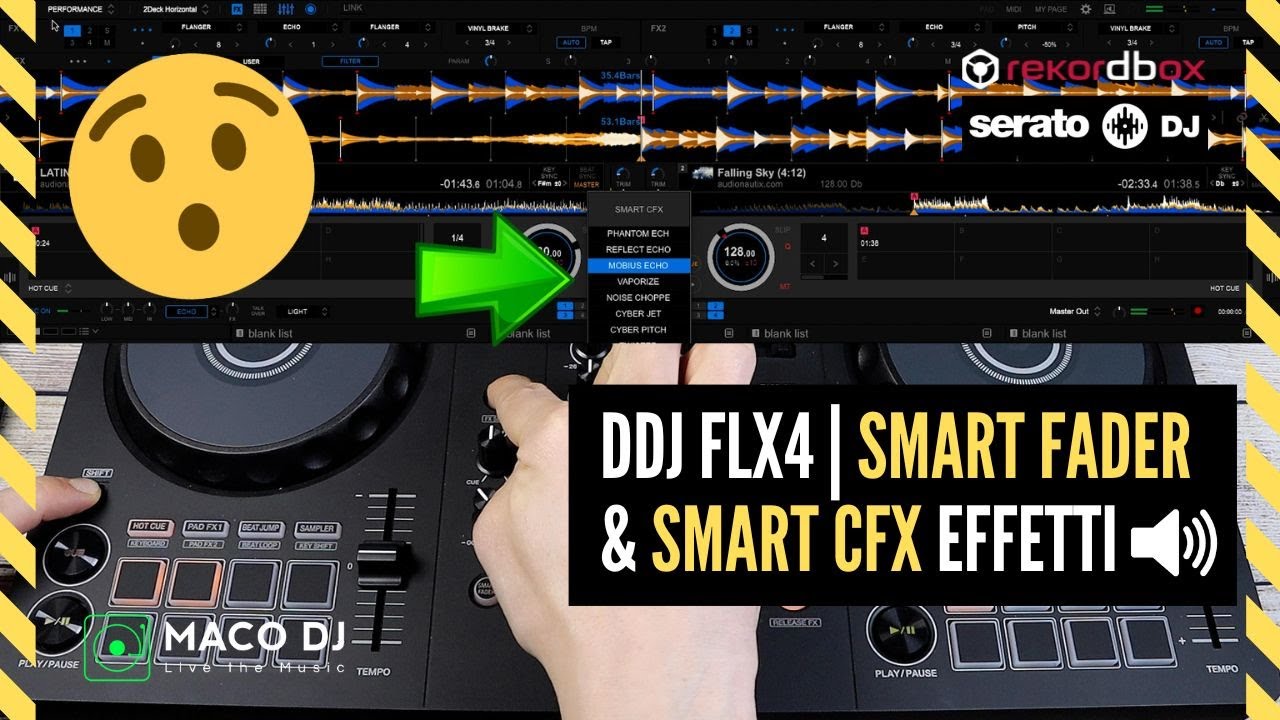 Come usare lo Smart Fader e Smart CFX sulla Pioneer Dj FLX4 Controller | Dimostrazione audio