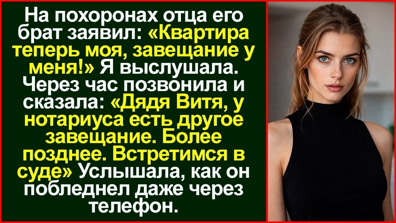 Дядя пыталсязабрать жилье отца прямо на похоронахНо однафраза онотариусе его подкосила ДневникЧувств