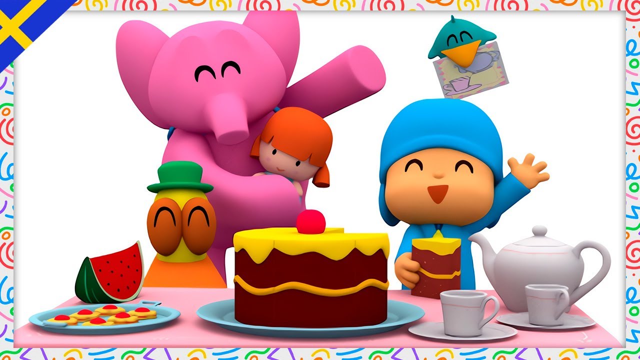 Ellys Te fest ! [ 2x50 ] | POCOYO på Svenska | Vänskap Tecknad film för Barn