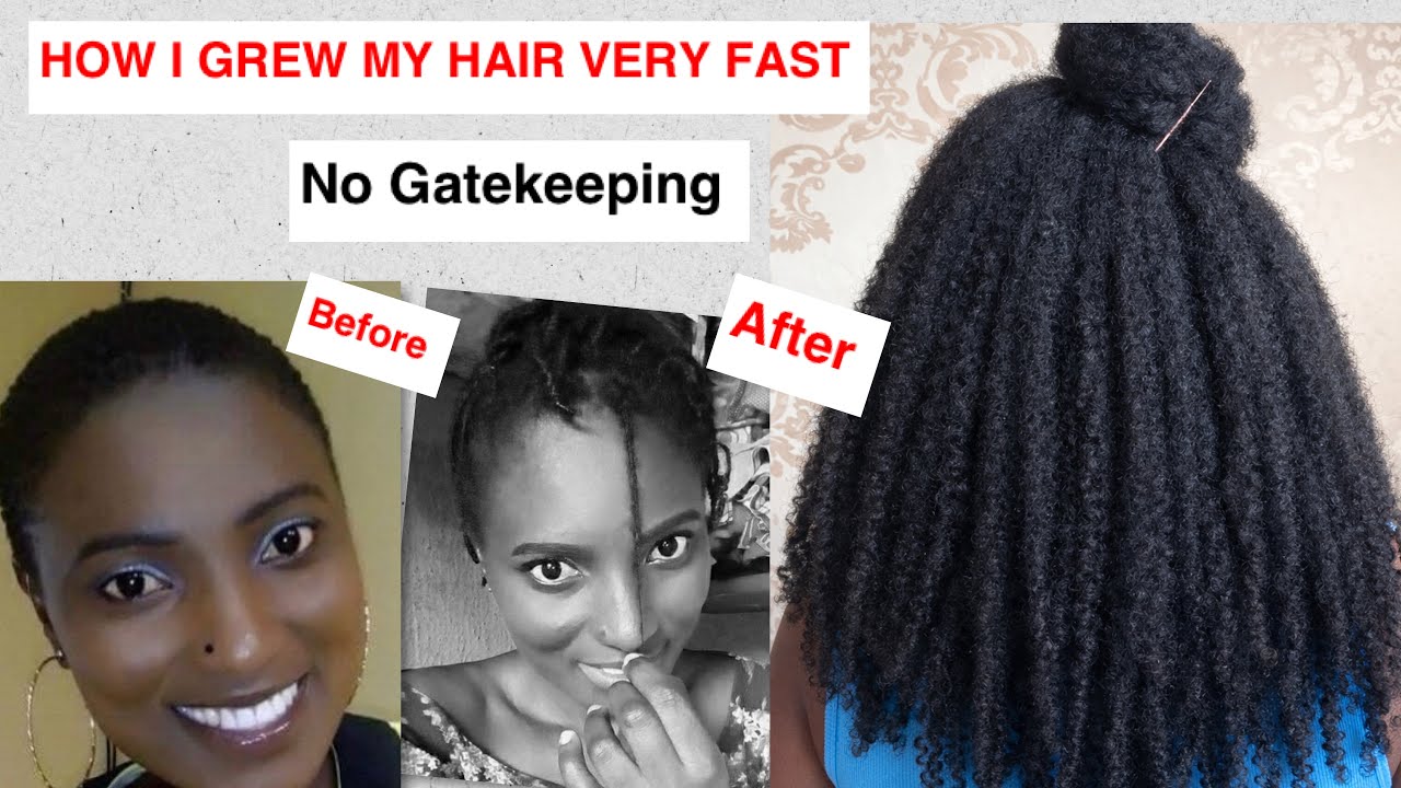 HOW I GREW MY HAIR LONGER & THICKER | Fastest way to Grow Natural Hair. #hair #gbeyiwafaith 