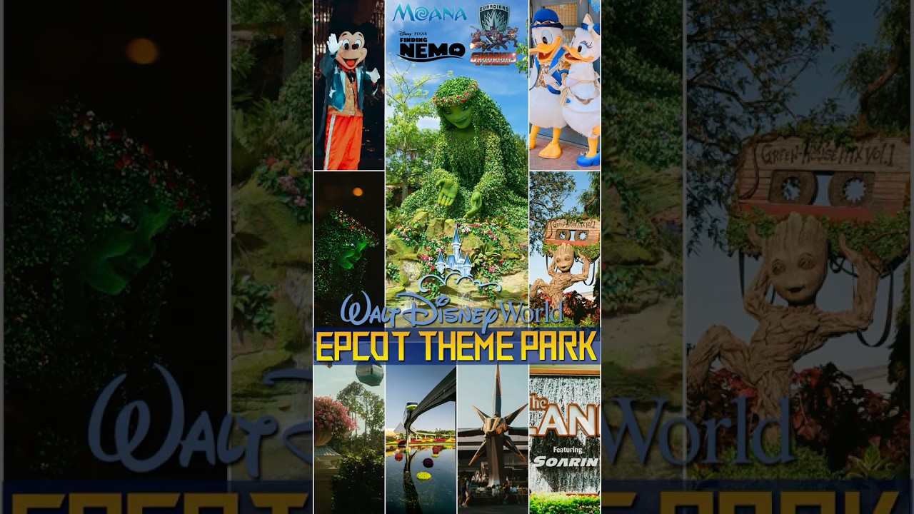 Disney Epcot: Moana Journey of Water, Finding Nemo, Guardians of the Galaxy, Living with the Land.!!