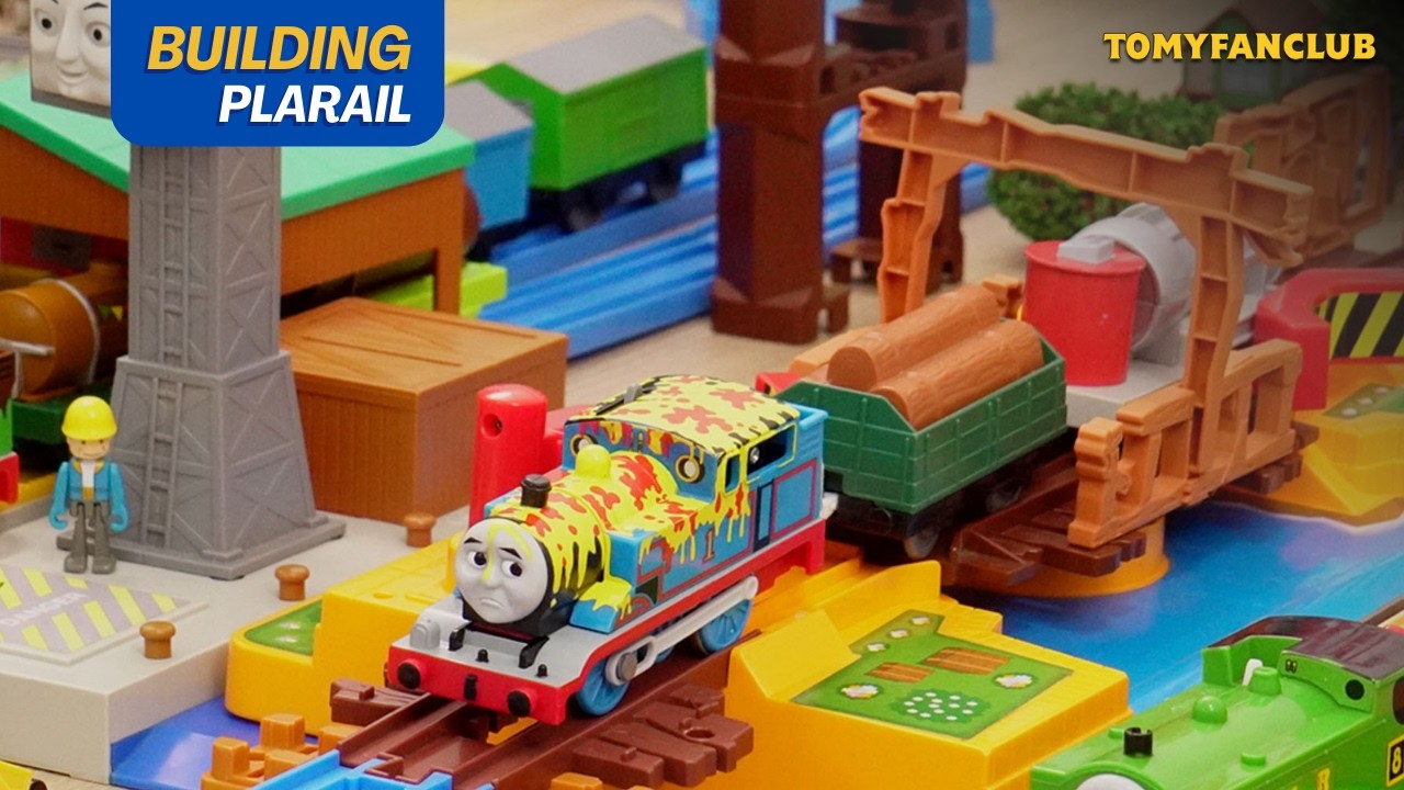 【プラレール】Thomas the Tank Engine Plarail Swirling Bridge And Cranky Deluxe Action | TOMY FANCLUB