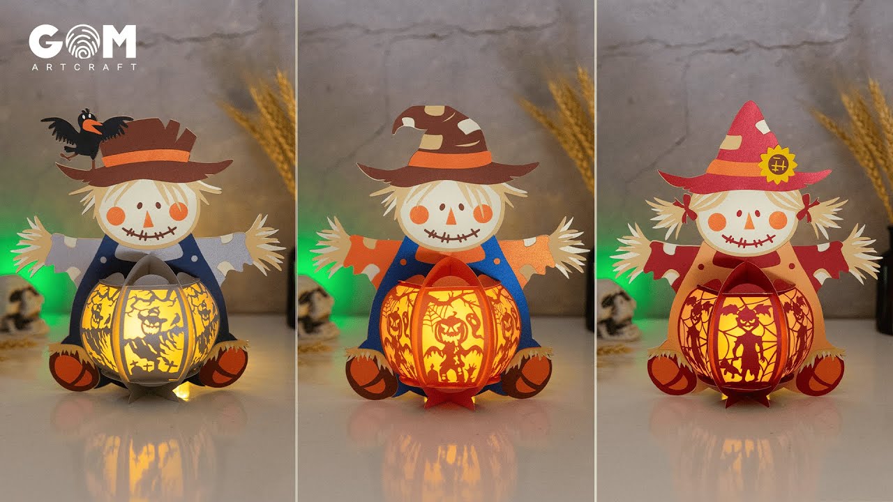 How To Make Straw Man Lanterns - DIY Lanterns For Halloween Decoration