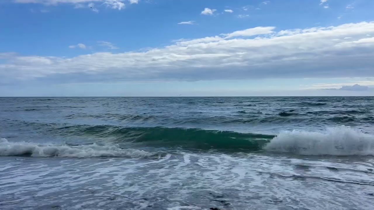 1 Hour 20 Min Emerald Ocean Waves 🌊 Real Sea Sounds for Sleep & Relaxation | Mediterranean Coast