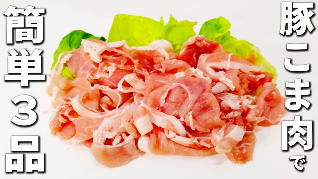 豚こま肉の簡単レシピまとめ　お弁当にも大人気！作り置きも出来る満足感抜群の絶品おかず3品を紹介