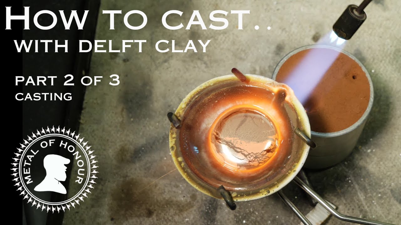 How to cast jewellery in Delft Clay - Sand casting for beginners.