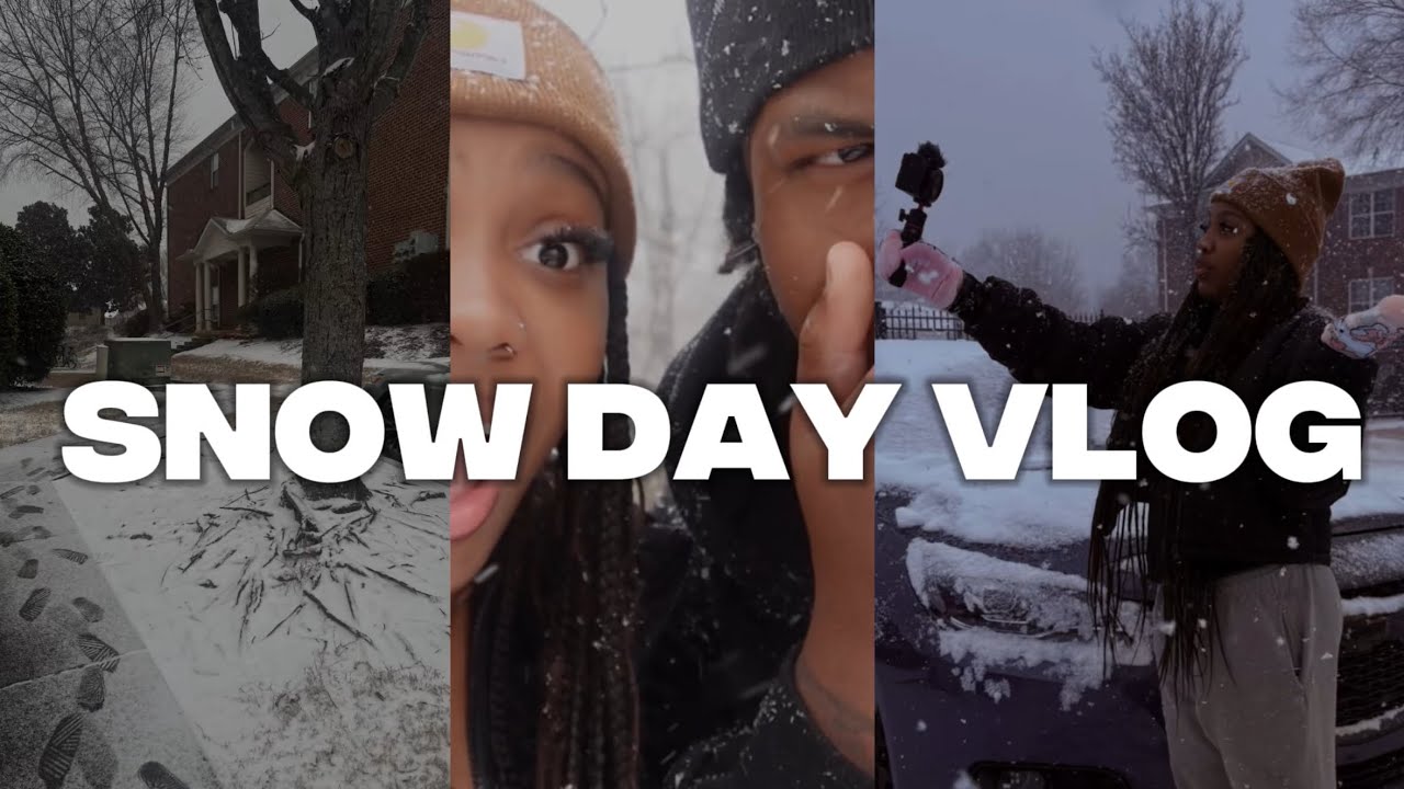 SNOW IN GA??? | Snow Day Vlog