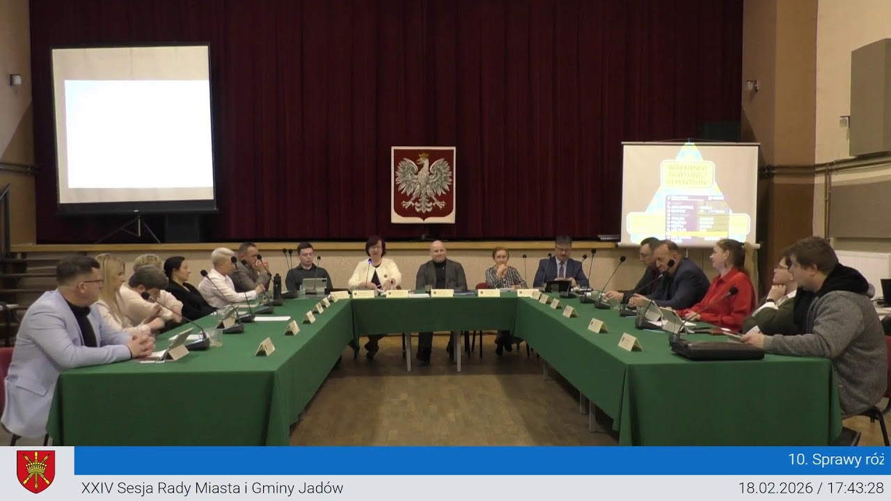 Rada Miasta i Gminy Jadów– XXIV Sesja Rady Miasta i Gminy Jadów kadencja 2024-2029
