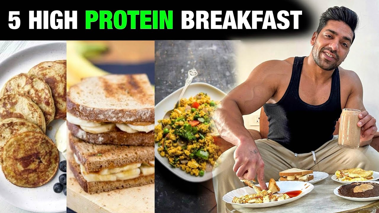 5 Best High Protein Breakfast Recipes For Muscle Gain & Fat Loss | Quick & Healthy