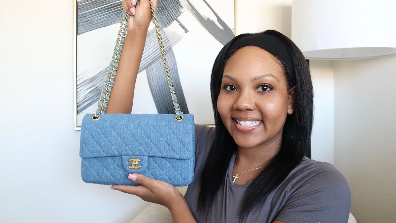 Chanel Classic Double Flap Denim Bag Unboxing 2024