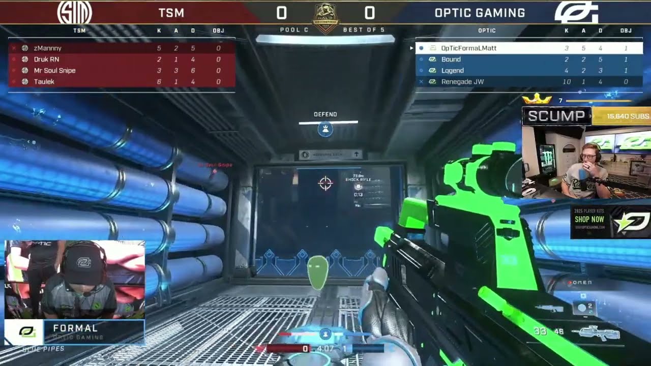 Реакция Скампа на OpTic против TSM в преддверии Halo Worlds 🔥