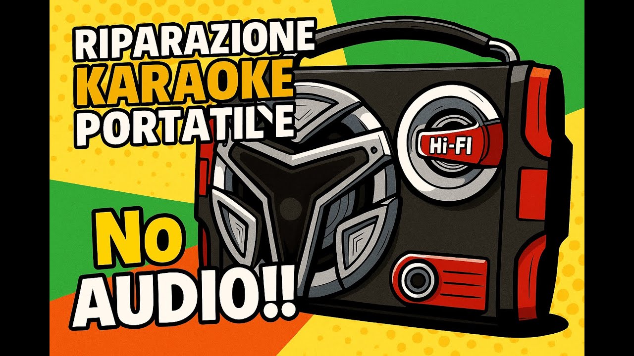 Riparazione Karaoke portatile MK B80 NO AUDIO!! MK B80 Portable Karaoke Repair NO AUDIO!!