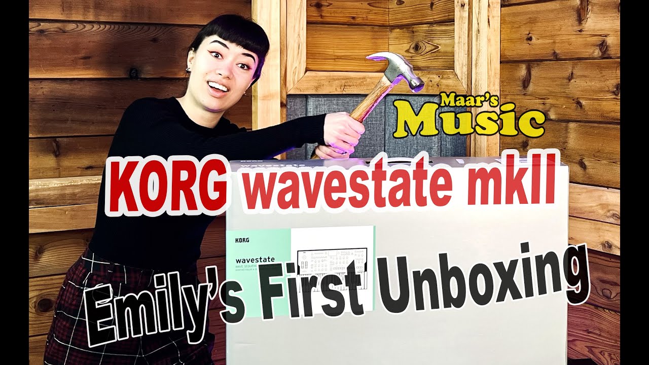 Unboxing our new KORG Wavestate mkII Synthesizer with Emily & Markus