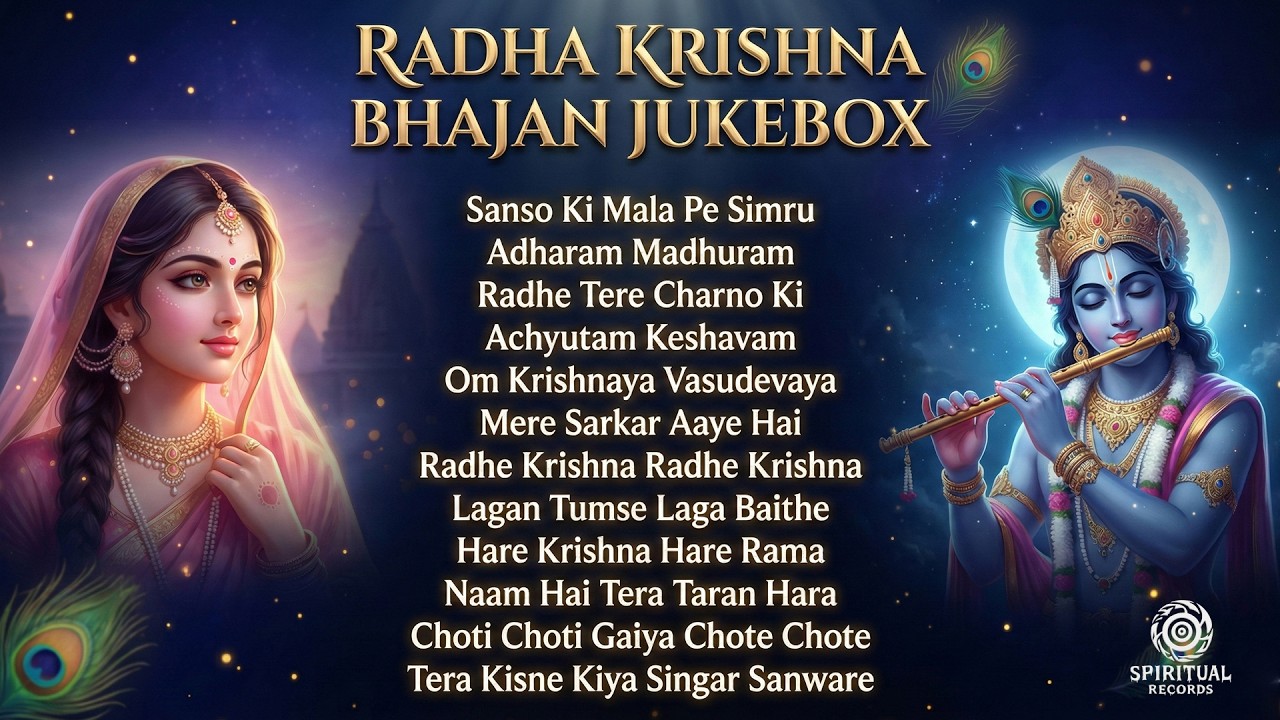 Divine Radha Krishna Bhakti Songs | Nonstop Bhajan Jukebox 2026 | Spiritual Peace & Positivity