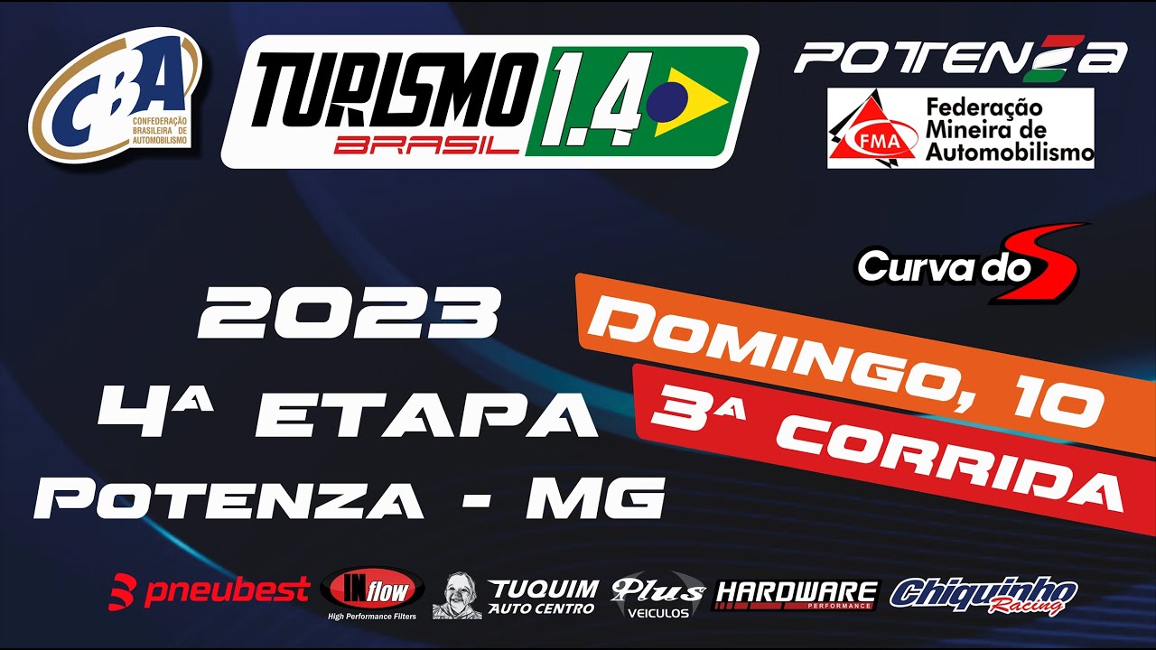 Turismo 1.4 etapa 4 - Corrida 3 A e B -Potenza MG   10.09.2023