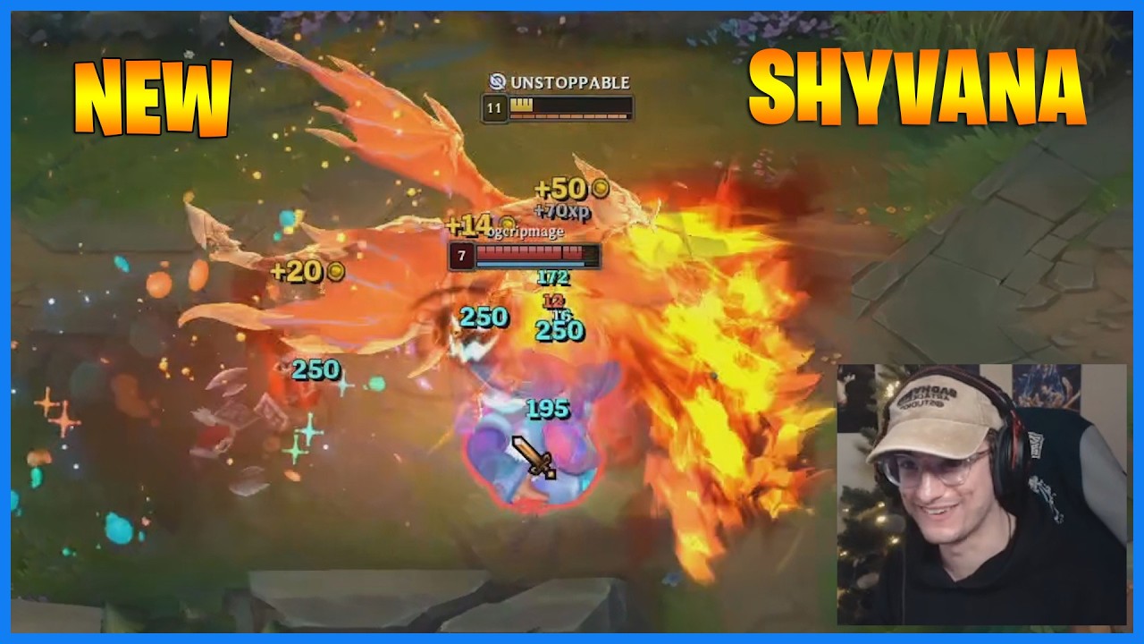 New Shyvana Burns Them All - LoL Daily Moments